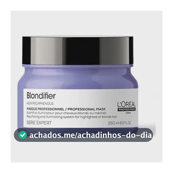 Máscara L'oreal Serieexpert Açaí Polyphenols Blondifier 250m