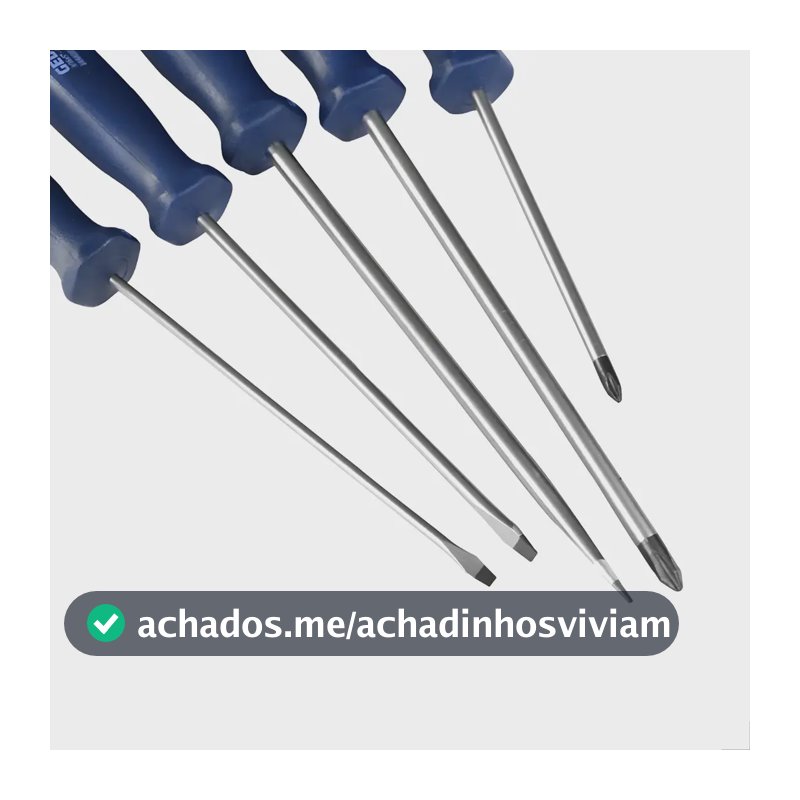 Jogo Kit Chave Fenda E Phillips Gedore C/5 Peças 150-160s