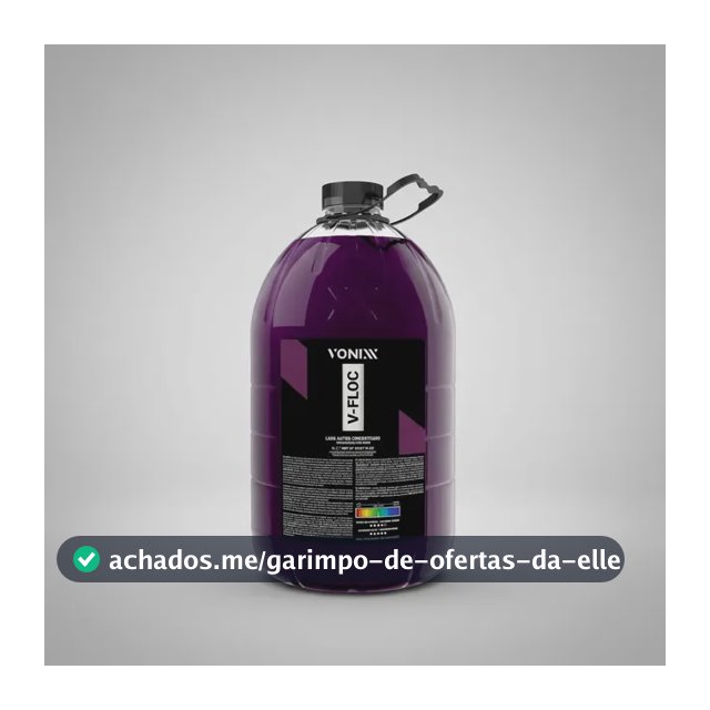 Shampoo Automotivo Neutro Concentrado V Floc 5L Vonixx