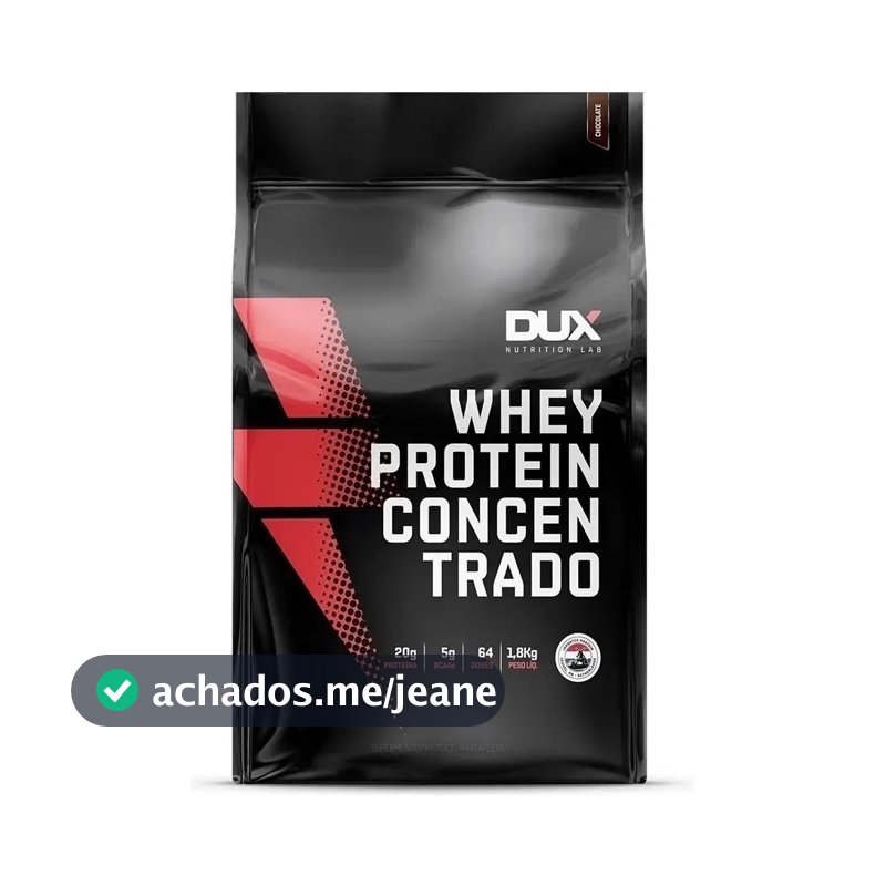 Whey Protein Concentrado Dux Nutrition 1.8 Kg Sabor Chocolate
