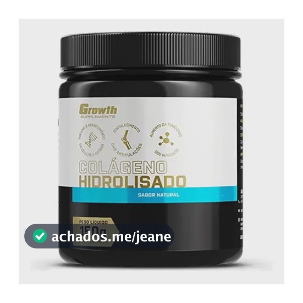 Colágeno Hidrolisado (150g) Growth Supplements Sabor Natural