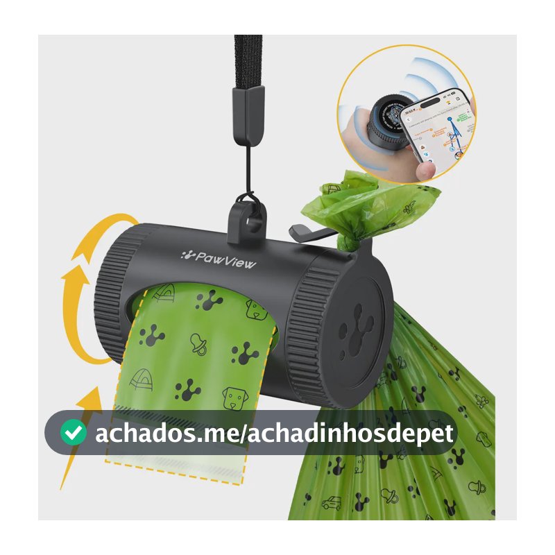 Porta Saquinho Pet Dispenser Cata Caca + 1 Rolo (15 Unidades) Biodegradável Aroma Lavanda – Pawview