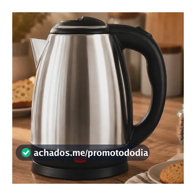 Chaleira Elétrica Inox 1,8L 1500W Aquecimento Rápido Automática