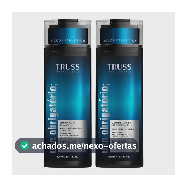TRUSS KIT USO OBRIGATORIO SHAMPOO E CONDICIONADOR 2x300ML