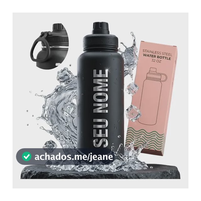 Garrafa Térmica 800ml Inox Fitness Academia Personalizada