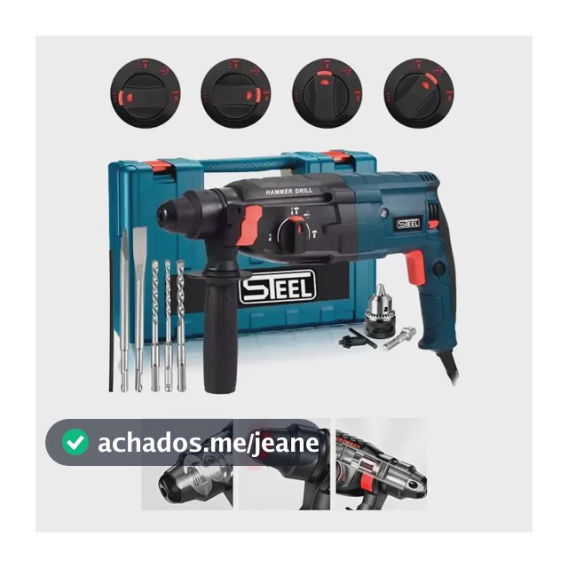 Martelete Rompedor Sds Plus 960w 3.5j + Furadeira Industrial