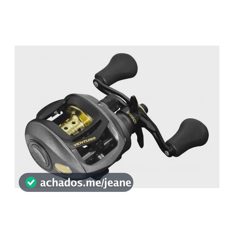 Carretilha New Ventura Vt10 Marine Sports Manivela Esquerda Cor Preto Lado da manivela Esquerdo
