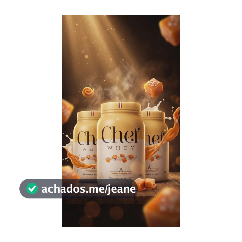 Whey Cheff Zero Açucar Zero Lactose Caramelo Salgado 907g