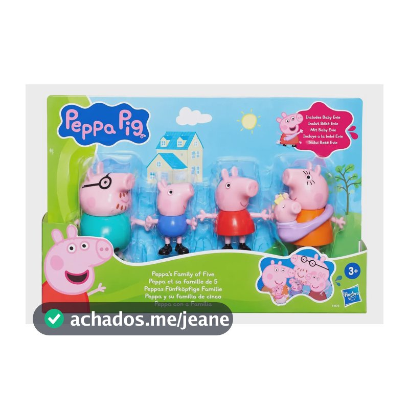 Peppa Pig Com A Familia Pack C 5 Figuras Hasbro G0506