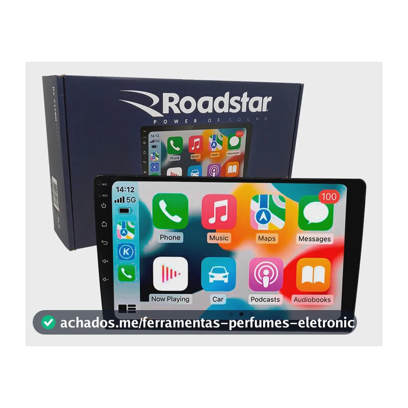Multimidia Roadstar 9'' Rs-915br Prime Android 12 Gps Wifi