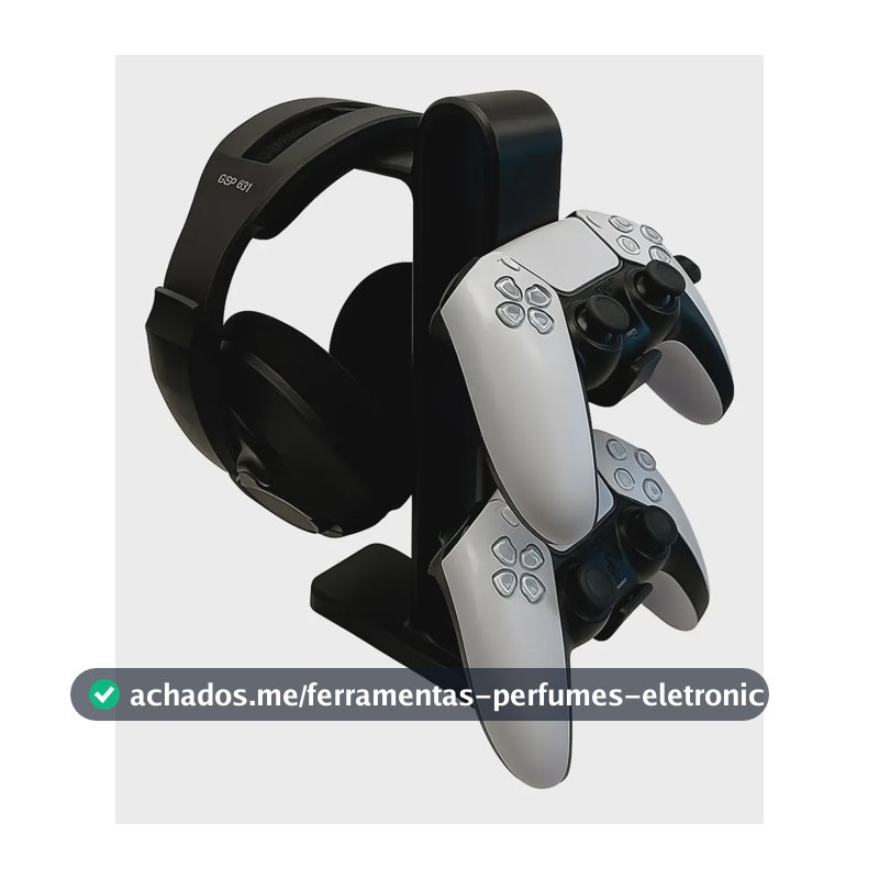 Suporte Fone De Ouvido Headset Headphone E 2 Controle Gammer