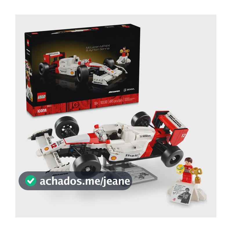 Lego Icons Tributo Ayrton Senna Mclaren Mp4/4 - 693 Pç 10330