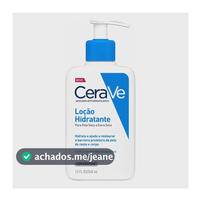 Cerave Loção Hidratante Corporal E Facial Sem Perfume 340ml Sem Fragancia