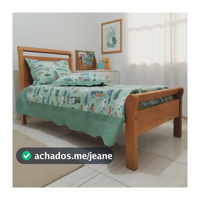 Cama De Solteiro Madeira De Demolição Maciça Peroba Rosa Maquinado