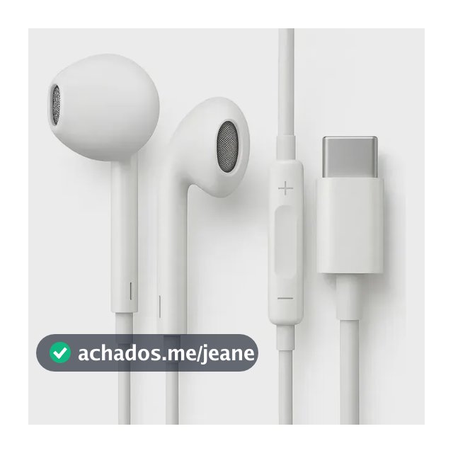 Fones De Ouvido Usb-c Tipo C Com Microfone Integrado Som Estéreo Alta Qualidade Controle De Chamadas Compatível Com iPhone 15 16 17 Android Samsung Xiaomi Motorola Conexão Direta Premium Eletric Teck