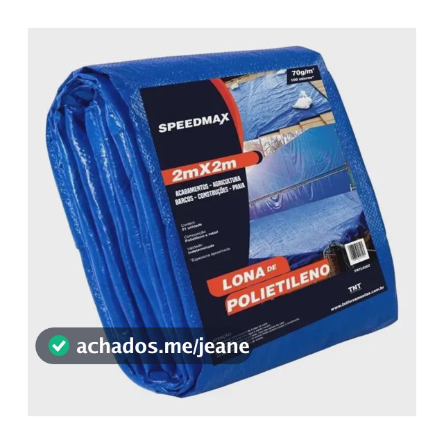 Lona 2x2 Azul Impermeavel Piscina Barraca Camping Telhado