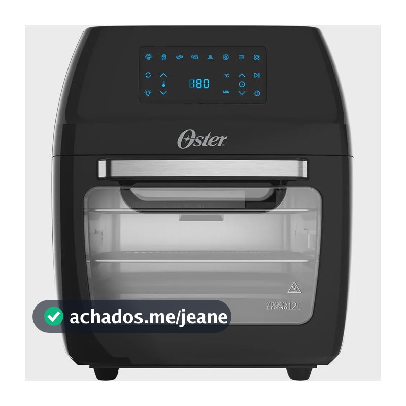 Fritadeira e Forno 3 em 1 Oster 220V 12L Oven Fryer Preta OFRT780