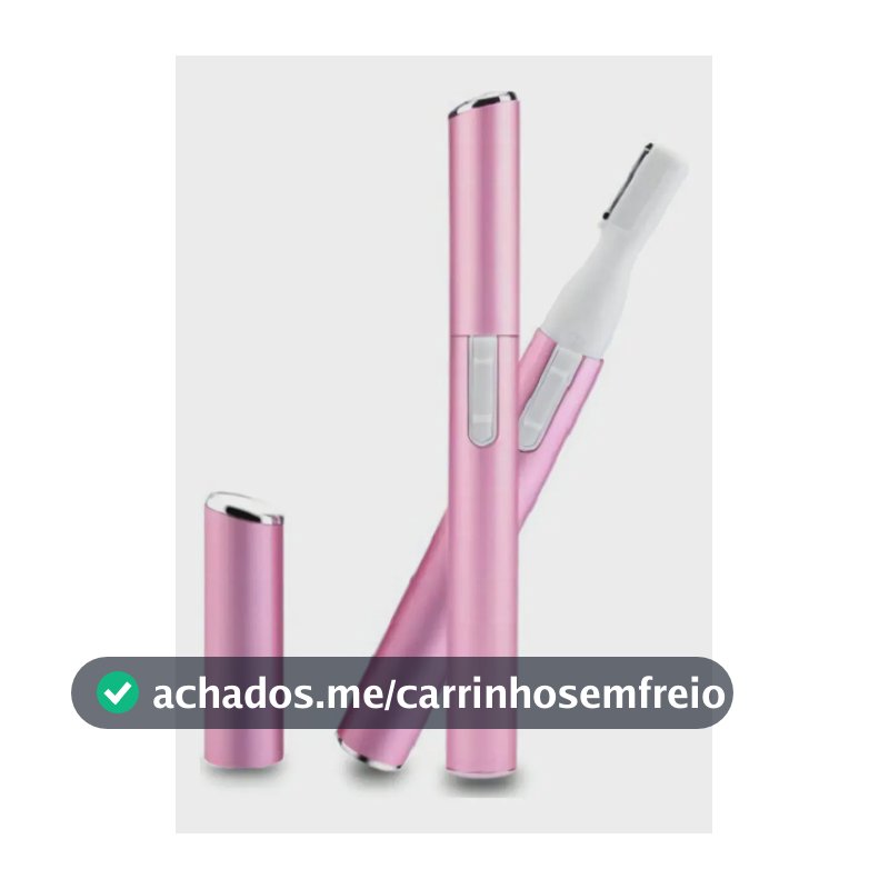 Depilador Elétrico Skysuper Groomer Buço Sobrancelha Rosa NS-668