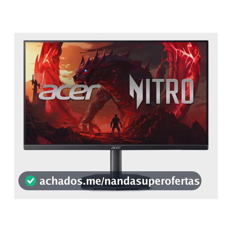 Monitor Gamer Acer Nitro 23.8 200hz 2ms Fhd Hdmi Ips Kg241y Preto Bivolt