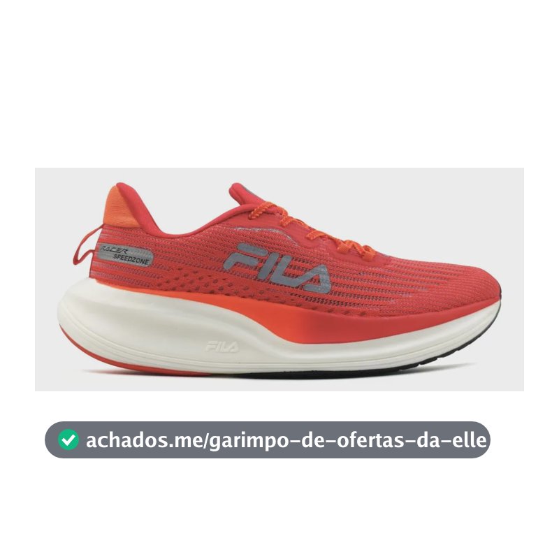 Tênis Fila Racer Speedzone Masculino Vermelho Vermelho/laranja 44