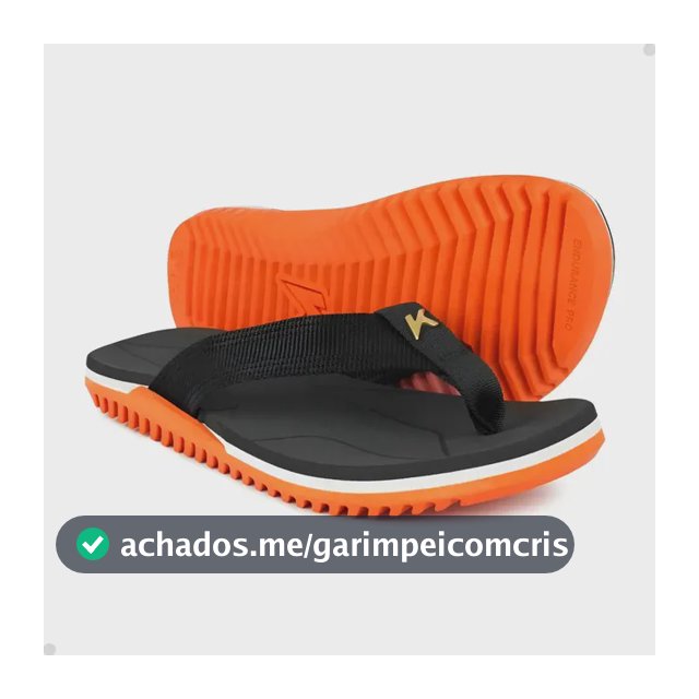 Chinelo Kenner Nk6 Pro Nylon Laranja/branco/preto Original