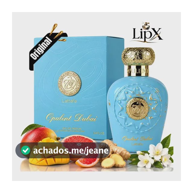 Perfume Arabe Opulent Dubai Eau De Parfum 100 ML Original Com Nf
