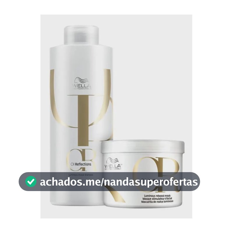 Wella Professionals Oil Reflections - Shampoo 1000ml + Máscara 500ml Kit
