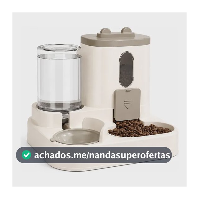 Comedouro Alimentador Bebedouro Automatico Pequeno Caes Gato