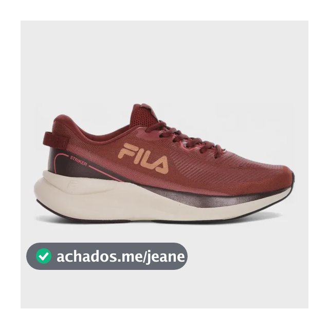 Tênis Fila Striker Preto Feminino Confortável Antiderrapante