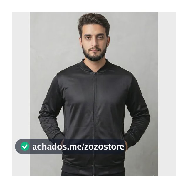 Jaqueta Masculina Bomber Chimpa Com Zíper E Bolsos