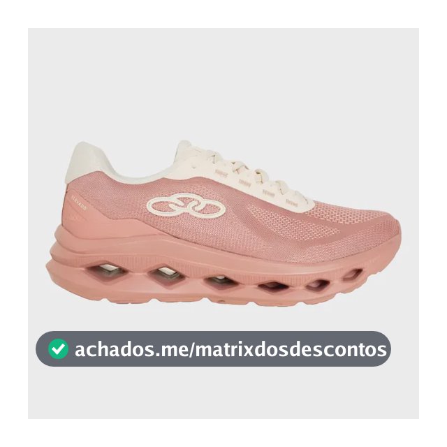 Tênis Corrida Feminino Olympikus Elevado Rosa Rsanal Liso 38,0 Br