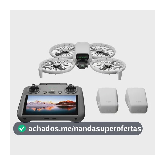 Drone Dji Flip Fly More Combo (com Tela) Br - Dji061 Cinza