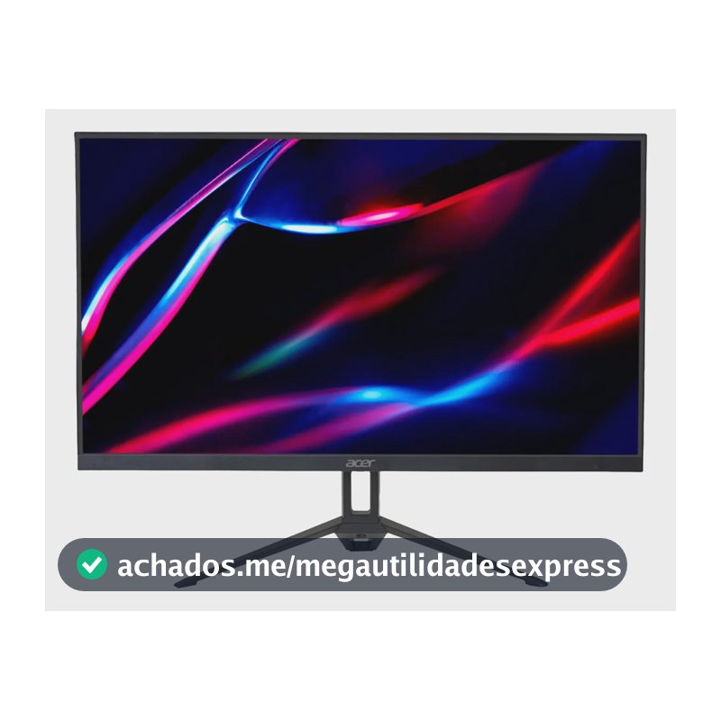 Monitor Gamer 27" Acer Nitro KG3 KG273 G0bi com Tela IPS Full HD 120Hz 1ms VRB Adaptive Sync Game Mode AcerVision Care e Design ZeroFrame