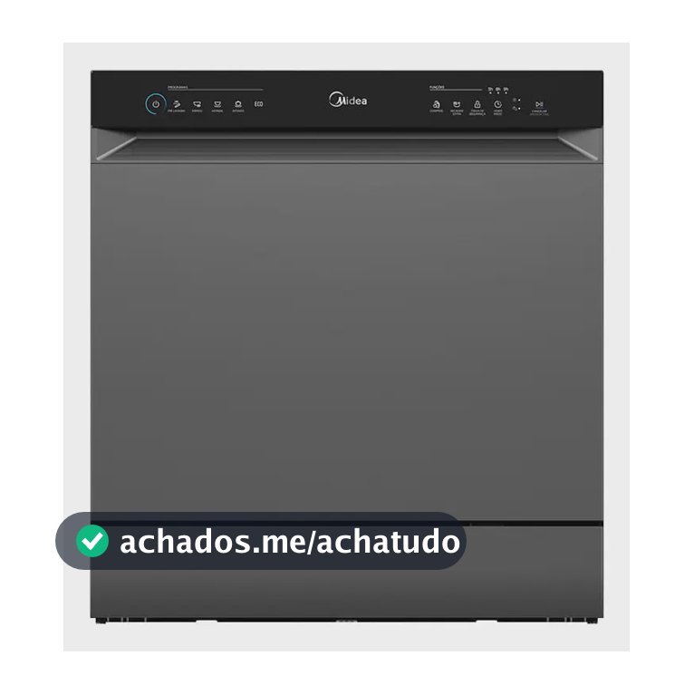 Lava-louças Midea Toutch 8 Serv. (Mdwtf08s1/mdwtf08s2) Cinza 220v