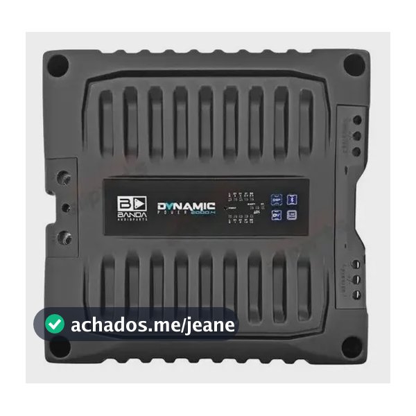 Módulo Amplificador Banda Dynamic 2000.4 2000W 4 Canais Bluetooth 1 Ohm Preto