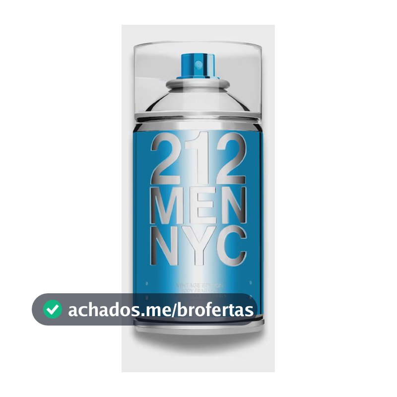 Body Spray Carolina Herrera 212 Men NYC Body Fragrance 250 ml