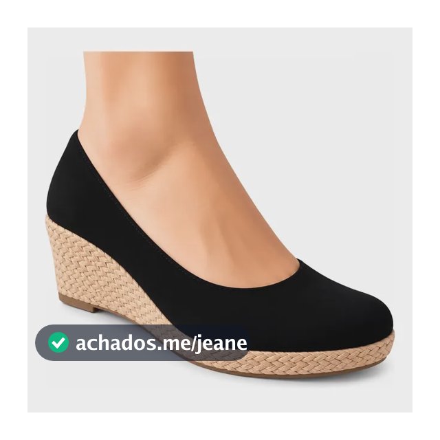 Sandália Sapato Feminino Espadrile Scarpin Salto Casual
