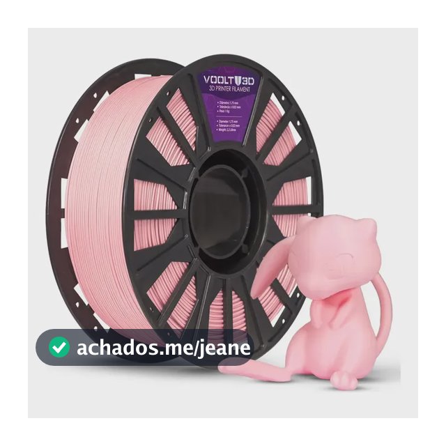 Filamento Pla Rosa Bebê Velvet 1kg Premium Nacional 1.75m 3d