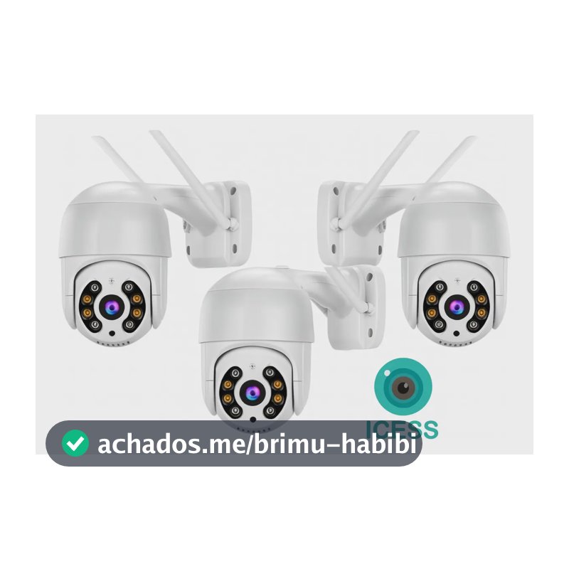 Kit 3 Câmera De Segurança A8 App Icsee Visão Noturna Ip Ptz