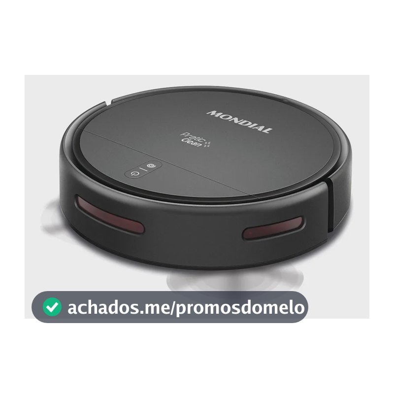 Robô Aspirador de Pó Pratic Clean Mondial Preto Bivolt RB-12-ST-BL