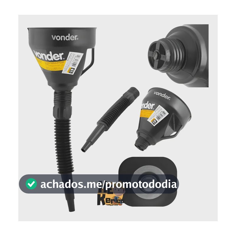 Funil Plastico Dosador Flex Grande Oleo Combustivel Mecanico Preto