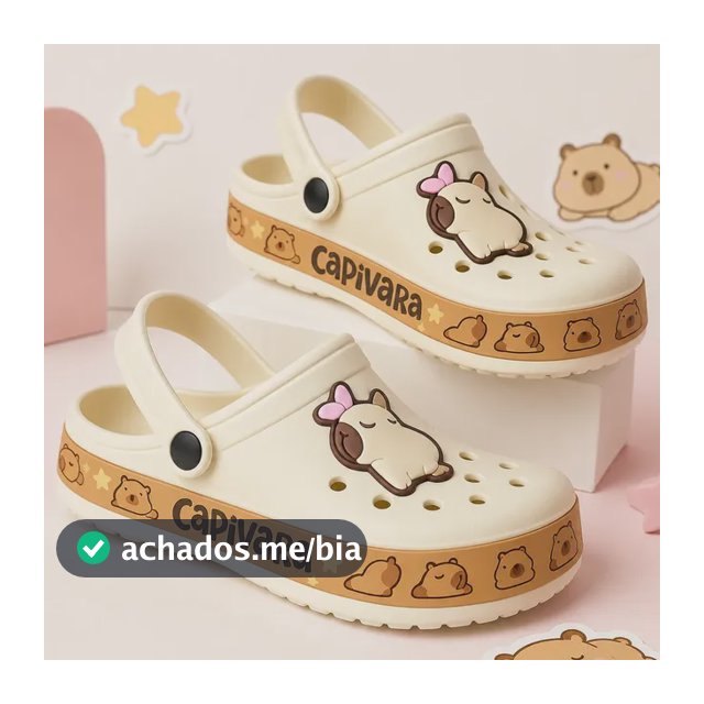 Babuche Adulto Capivara Antiderrapante Confort Chinelo Nuvem
