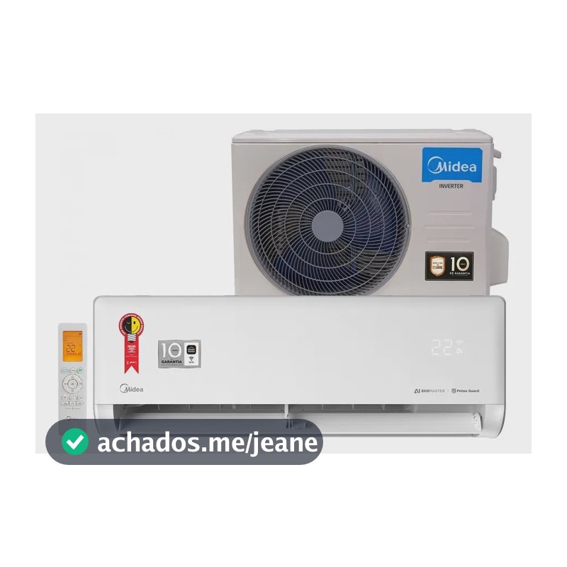 Ar Condicionado Split 9.000 Btus Inverter Ai Ecomaster Q/f M Cor Branco