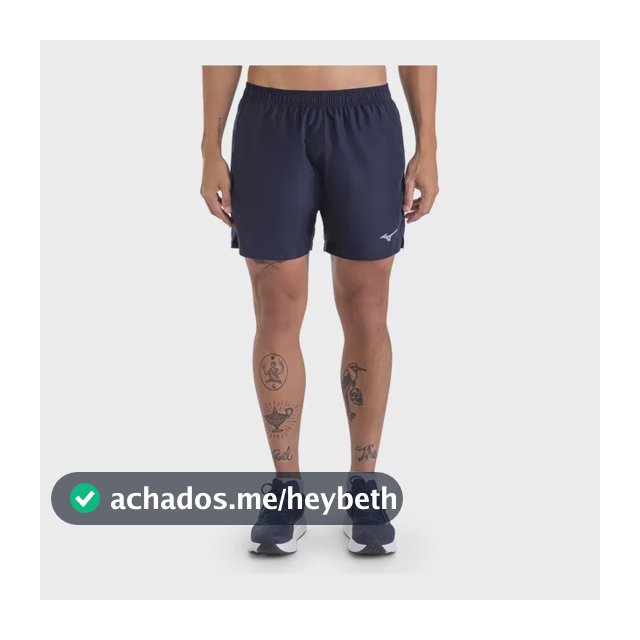 Shorts De Corrida Mizuno Running 5 Masculino Azul Gg