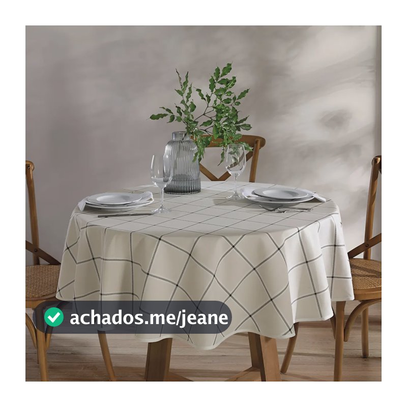 Toalha De Mesa Dohler Redonda 4 Lugares 1,60m Ieda