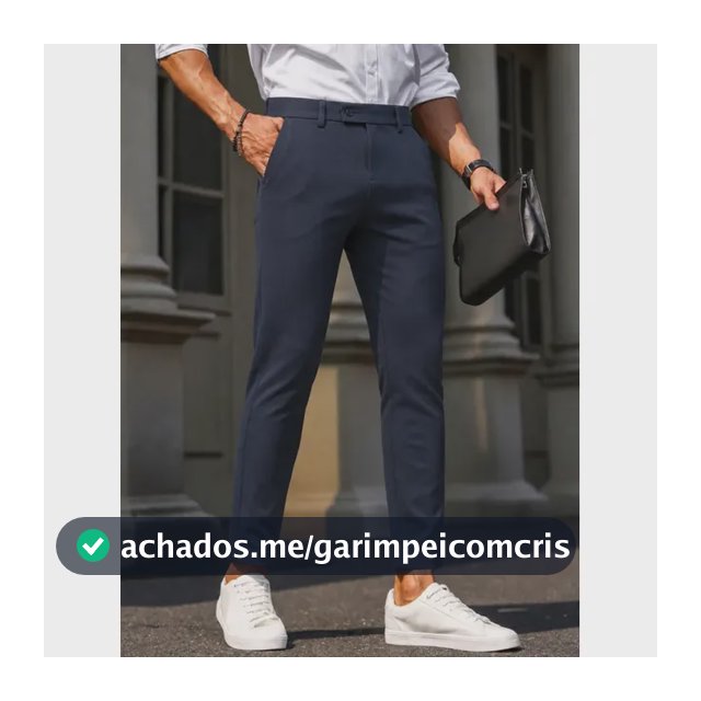 Calça Social Alfaiataria Masculina Malha Elastano Stretch