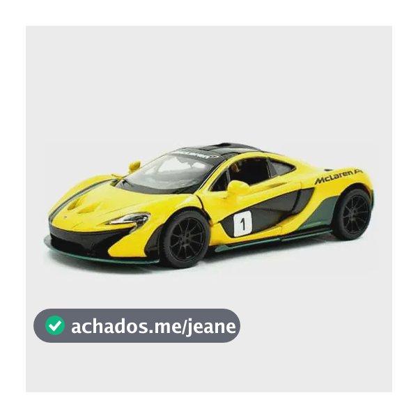 Mclaren F1 Gtr, 720s, P1, 675 Lt, 1:34 Kinsmart Color Yellow Listras