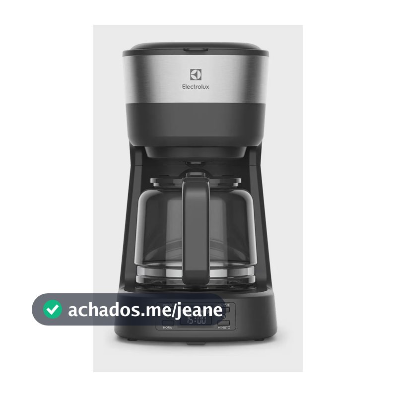 Cafeteira Elétrica Electrolux ECM25 Experience Programável Com Timer Preto E Inox