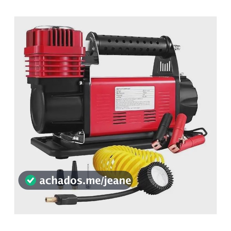 Compressor Ar Off Road 4x4 150psi Dois Cilindros Utv Polaris Cor Vermelho