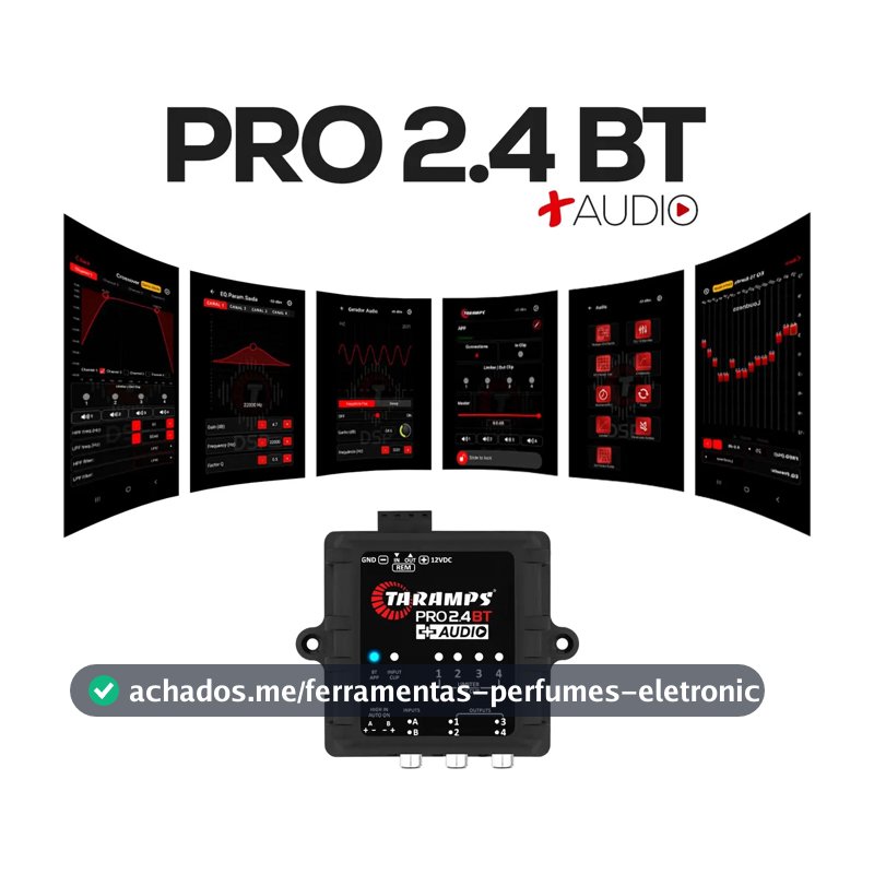 Processador De Áudio Taramps Som Automotivo Com Bluetooth